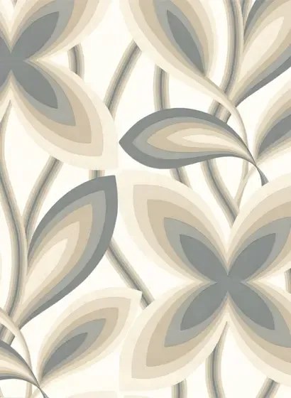 Little Greene Carta da parati Starflower - Platinum