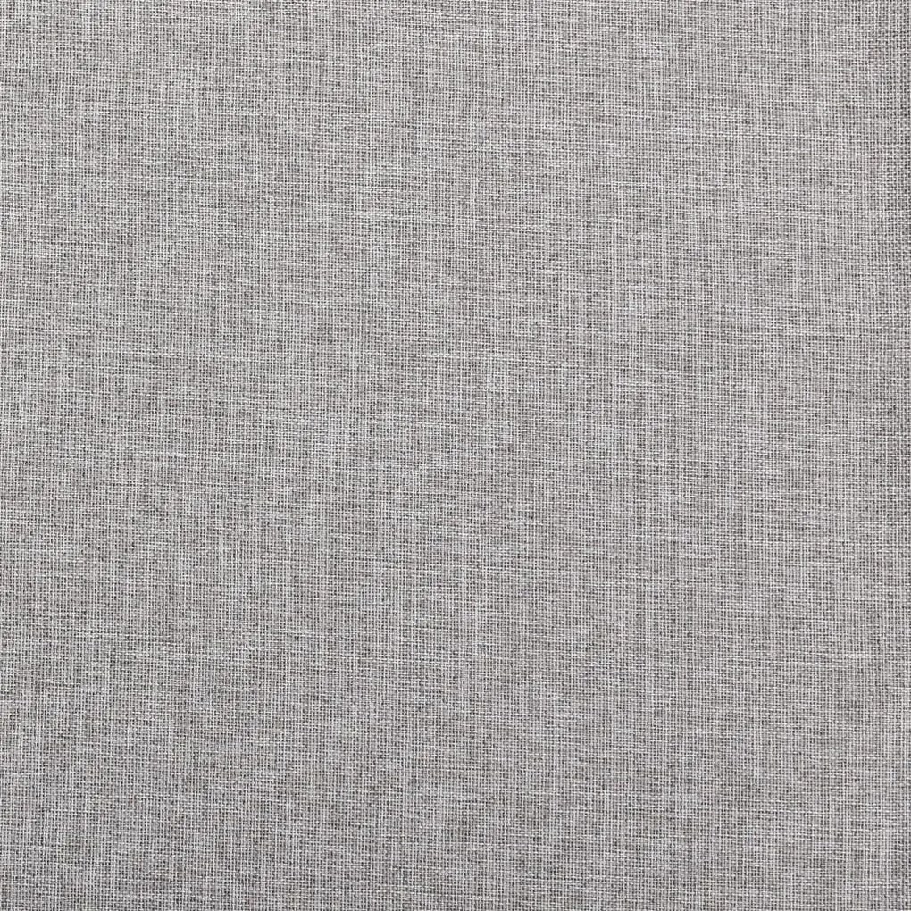 Tende Oscuranti Effetto Lino con Occhielli 2pz 140x225cm Grigio