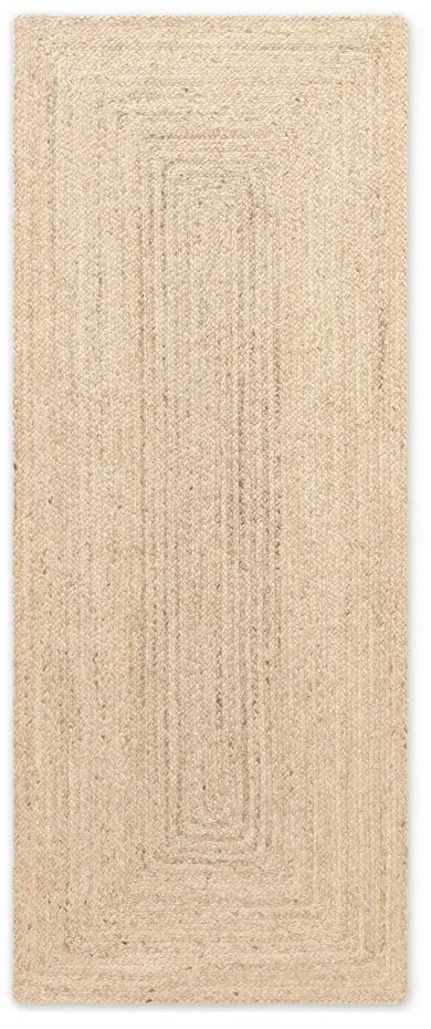 Passatoia colore naturale chiaro in iuta reversibile e tessuta a mano 80x200 cm Sharmila Natural White – Hanse Home