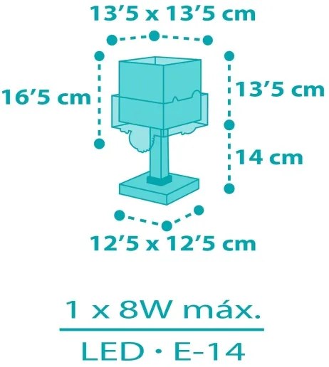 Dalber 63311 - Lampada per bambini HAPPY JUNGLE 1xE14/8W/230V