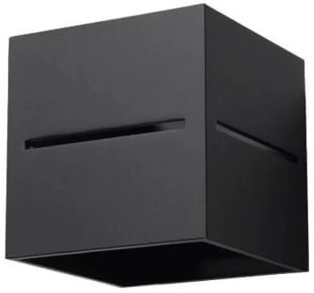 Applique da Parete in Alluminio LOBO G9 Nera Bidirezionale da interno