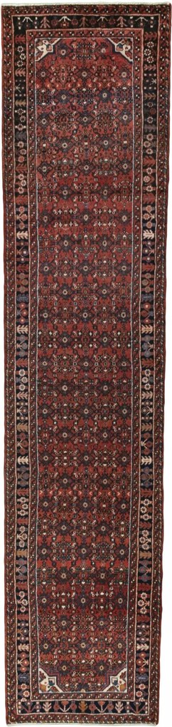 Hamedan Tappeto persiano 400 x 90 Rosso (Iran) Annodato A Mano