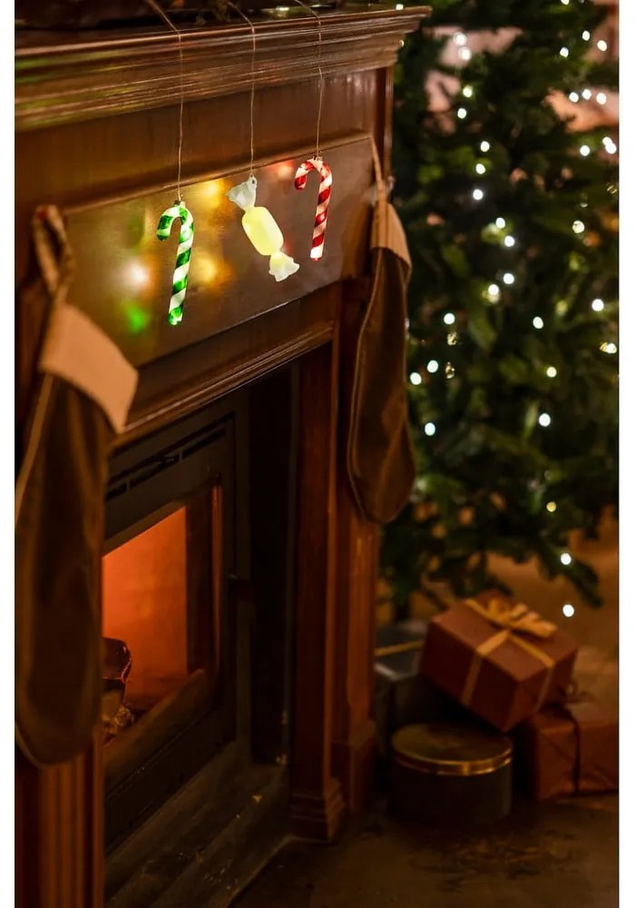 Decorazione natalizia luminosa bianca a sospensione ø 1,5 cm Hannah – Sirius