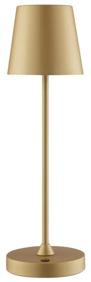 Brilliant - Lampada da tavolo LED dimmerabile ricaricabile a sfioramento ELORA LED/2,5W/5V 2700K IP44 dorata