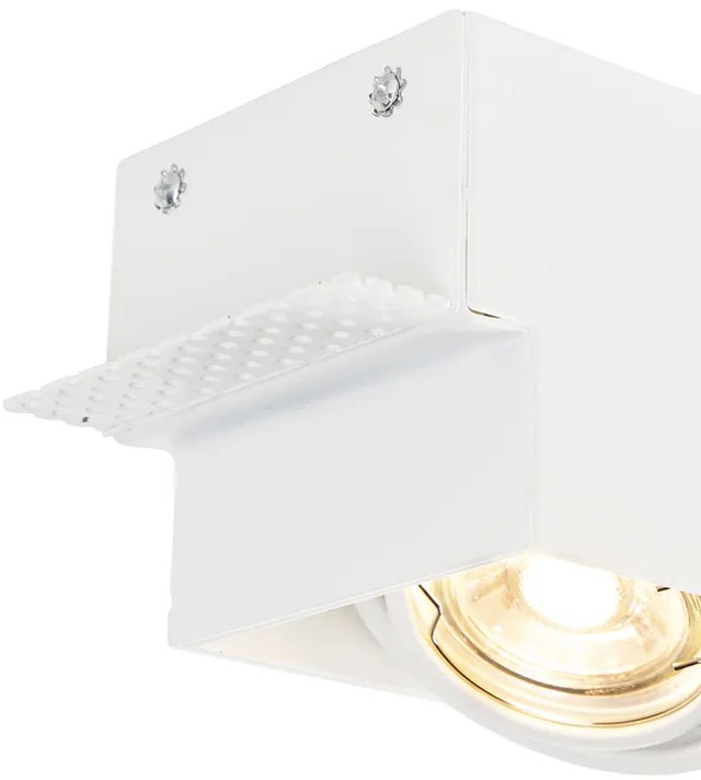 Faretto da incasso bianco orientabile e inclinabile senza cornice 3 luci - Oneon