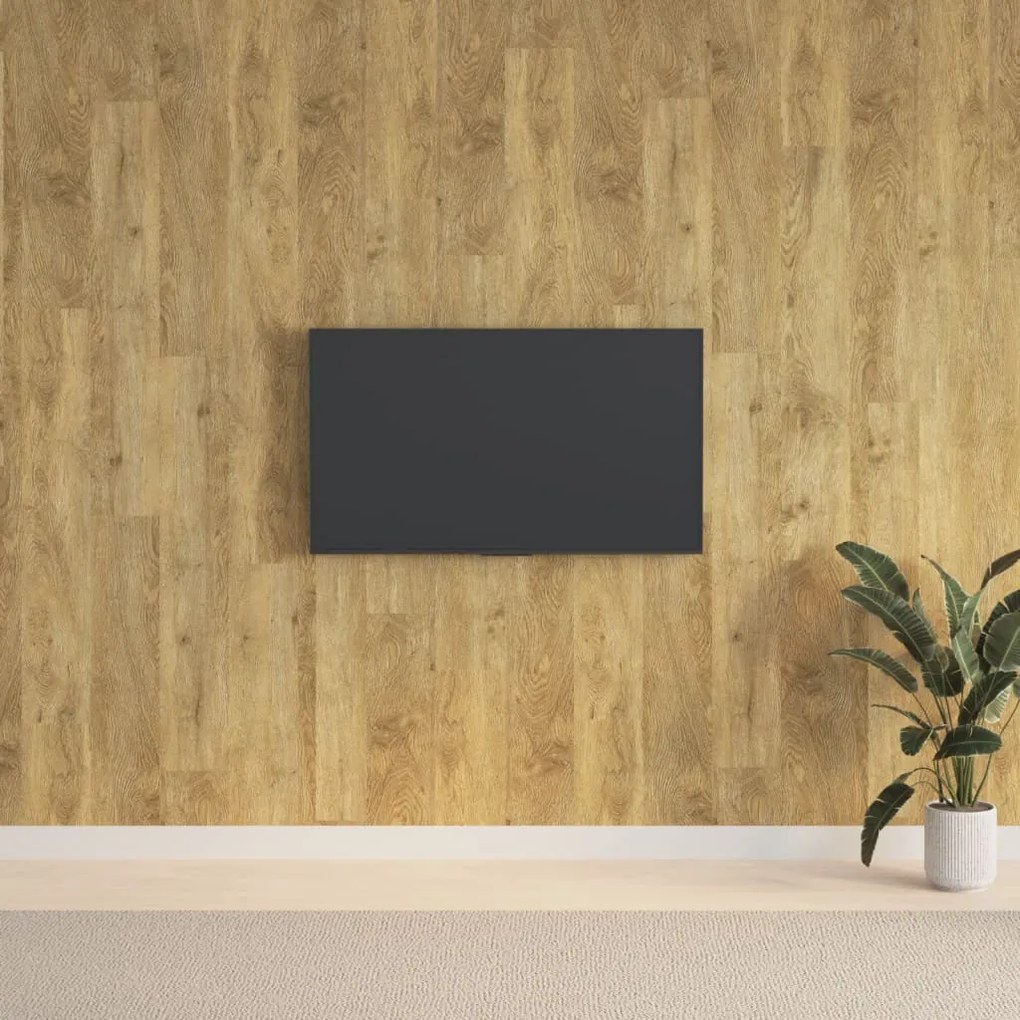 Pannelli Da Parete Effetto Legno Marrone Pvc 2,06 M² /