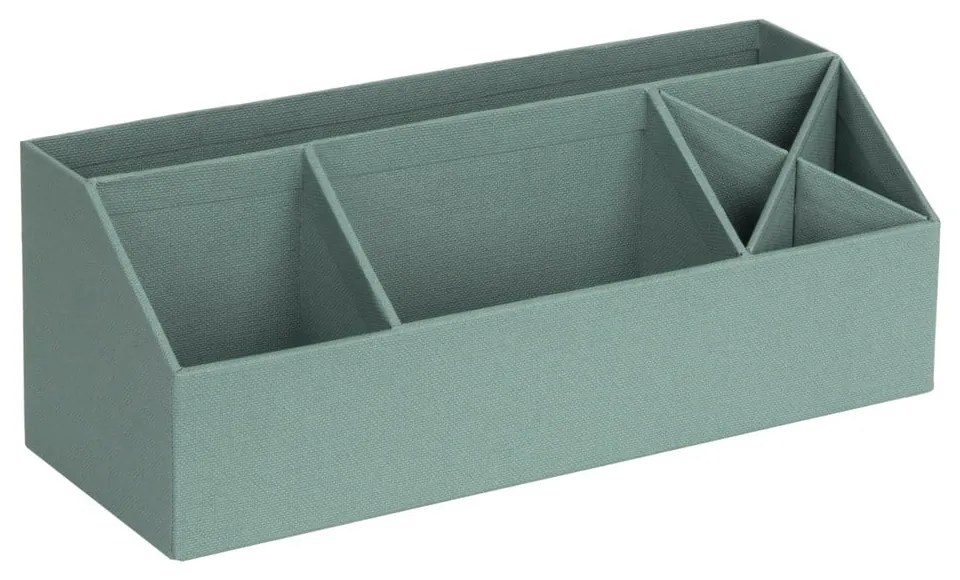 Organizer verde in cartone per cancelleria Elisa Canvas Paper Laminate – Bigso
