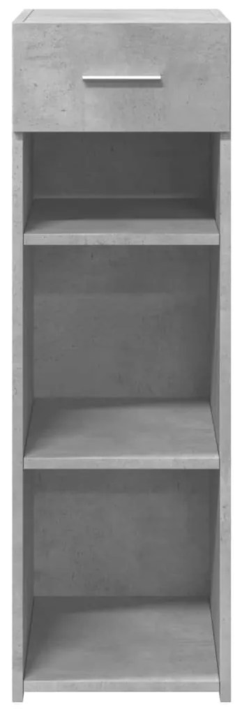 Credenza grigio cemento 30x42,5x93 cm in legno multistrato