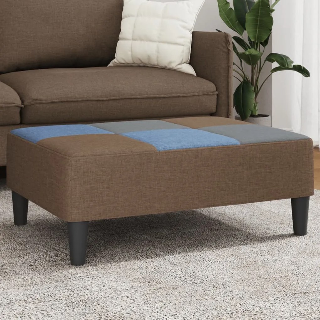 Poggiapiedi Patchwork 77x55x31 Cm İn Tessuto /