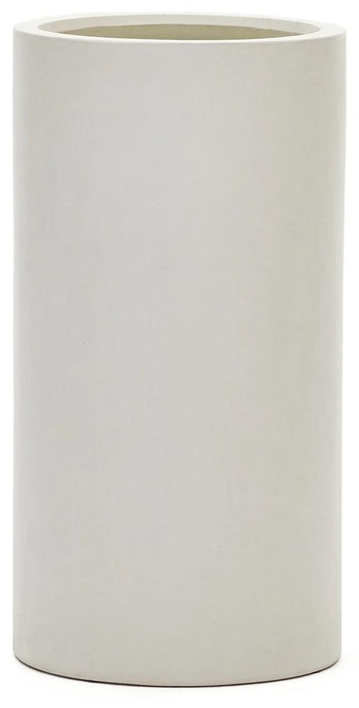 Kave Home - Vaso Aiguablava in cemento bianco Ã˜ 42 cm