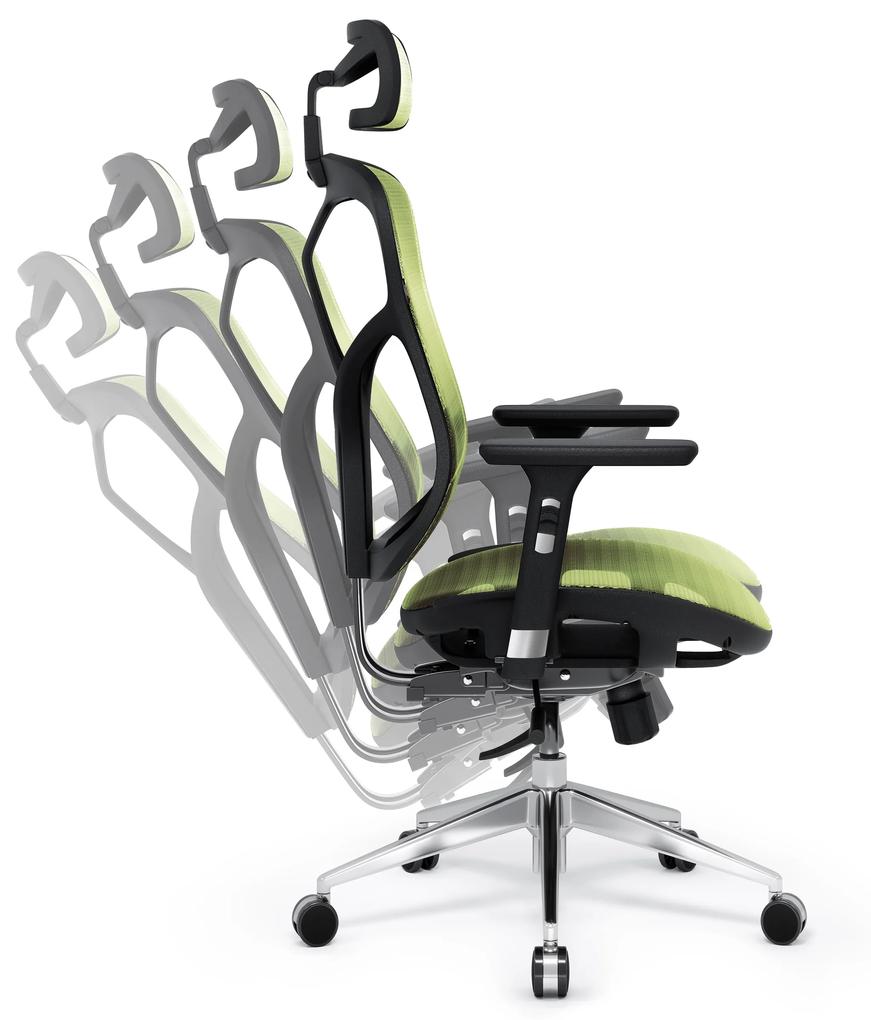 Sedia ergonomica Diablo V-Basic: nero e verde