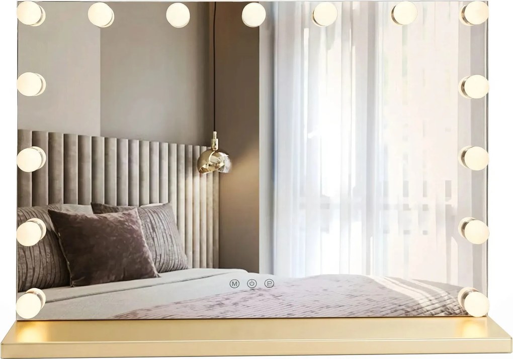 Specchio LED HOLLYWOOD L.Gold