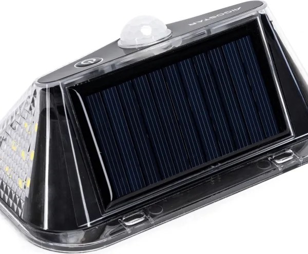 Aigostar -LED Lampada solare con sensore LED/3,7V 6500K 500 mAh IP65 nera