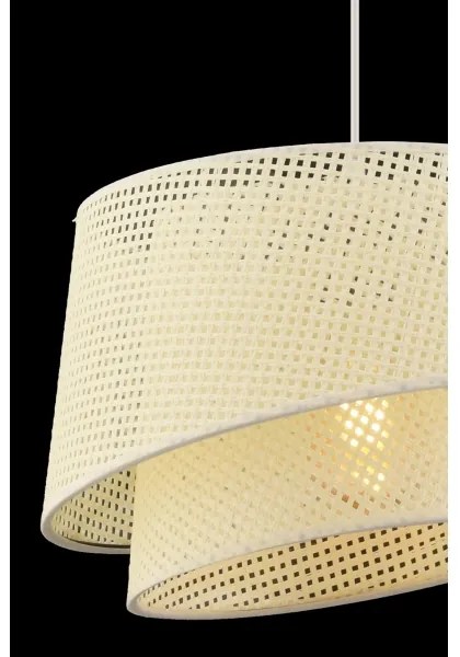 Lampadario a cavo BARETTE 1xE27/60W/230V crema