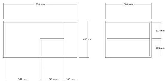 Tavolino da salotto JELIO, finitura effetto marmo beige