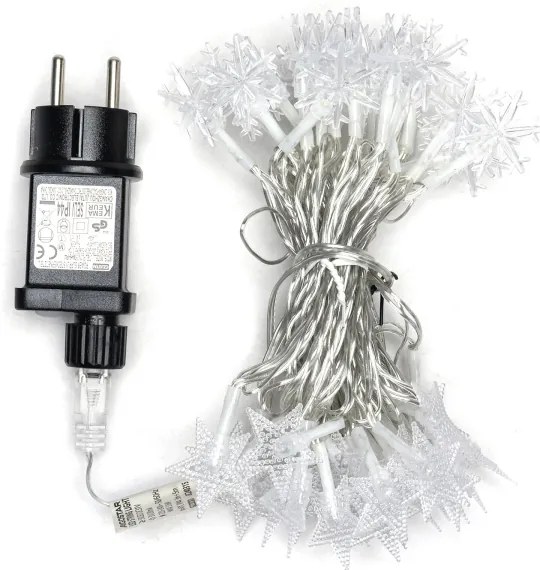 Aigostar - Catena luminosa LED da esterno 50 LED/8 funzioni 8 m IP44 bianco caldo