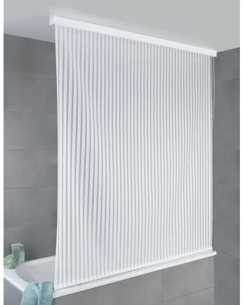 WENKO 23864100 - Tenda a rullo per doccia 132x240 cm bianca