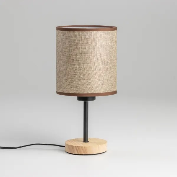 Brilagi - Lampada da tavolo NUBILA WOOD 1xE27/25W/230V quercia/marrone