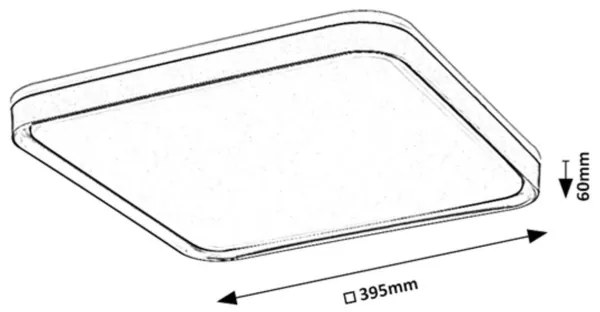 Rabalux 71029 - Plafoniera LED LIATRIS LED/26W/230V 3000K