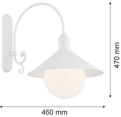 Argon 3297 - Applique ERBA BIS 1xE27/60W/230V