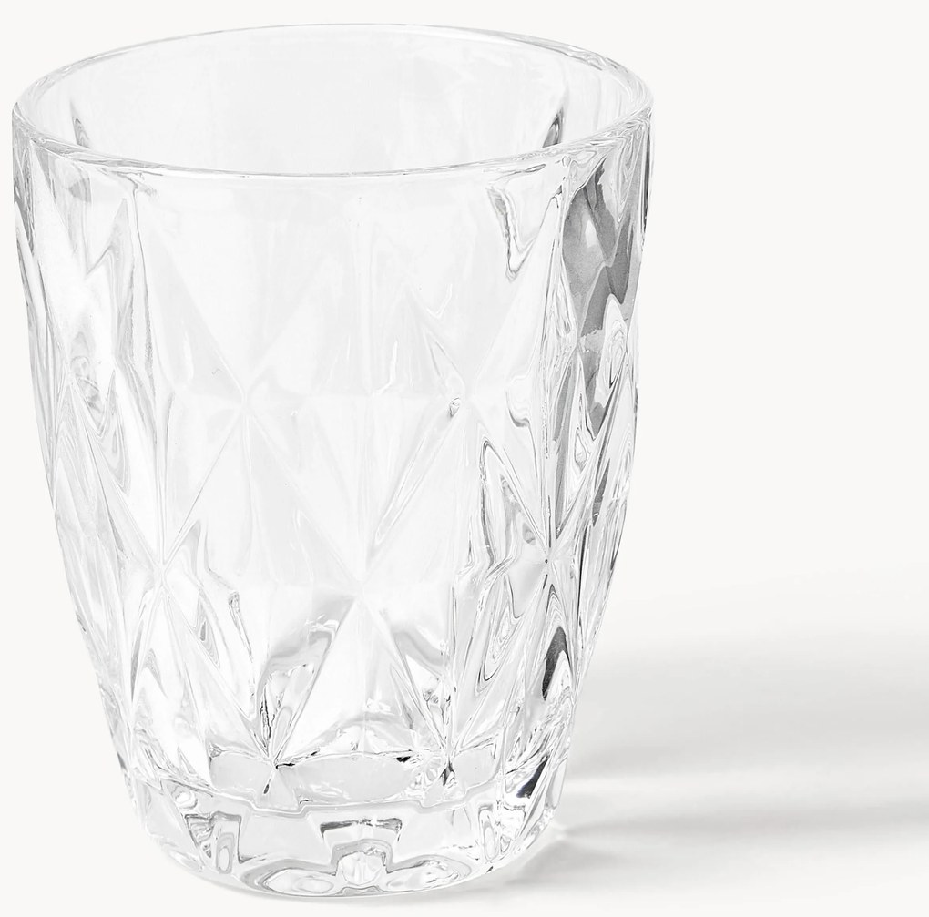 Set di 4 bicchieri con motivo strutturato Colorado