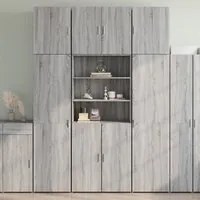 Credenza Grigio Sonoma 80x42,5x249 cm in Legno Multistrato 3281362