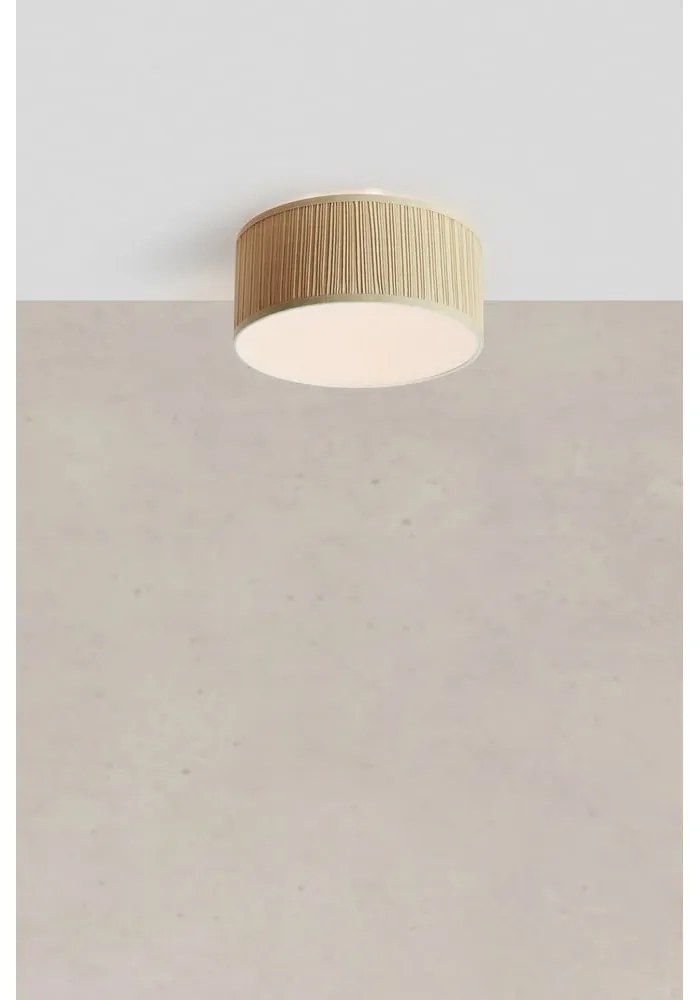 Plafoniera beige con paralume in tessuto Lux – Markslöjd