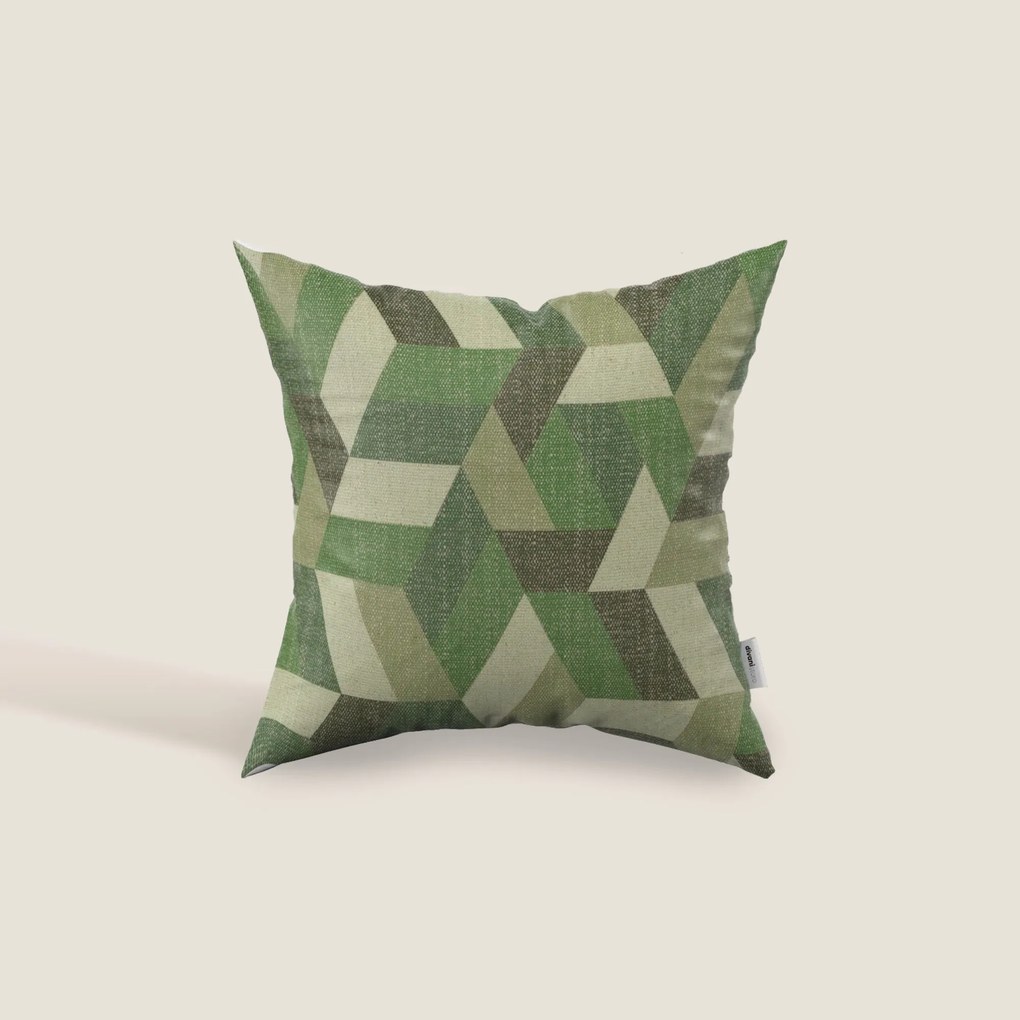 Unreal cuscini a fantasia geometriche in tessuto idrorepellente disponibile in diverse colorazioni