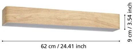 Eglo 901102 - Applique a LED da bagno SANIA LED/26,5W/230V 3000K beige