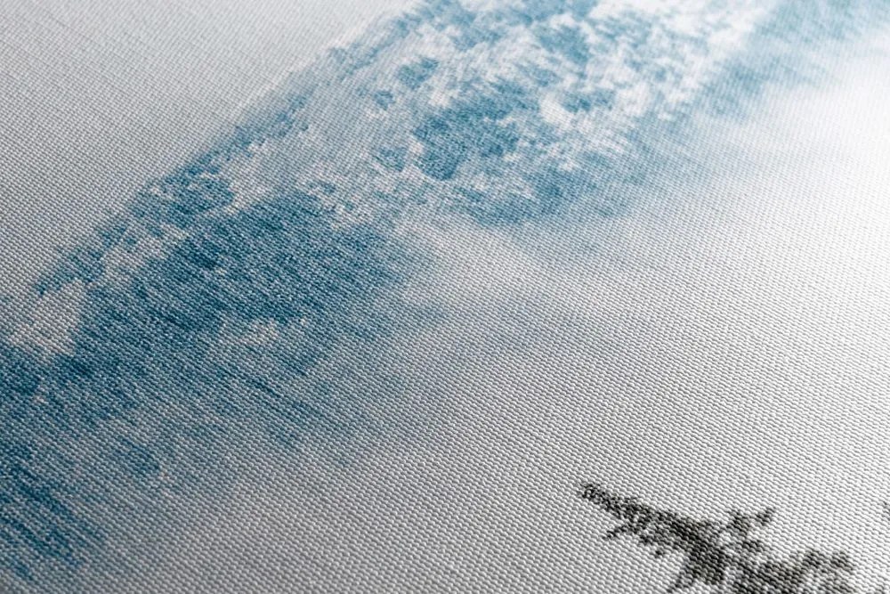 Stampa su tela – Alberi di pino innevati
