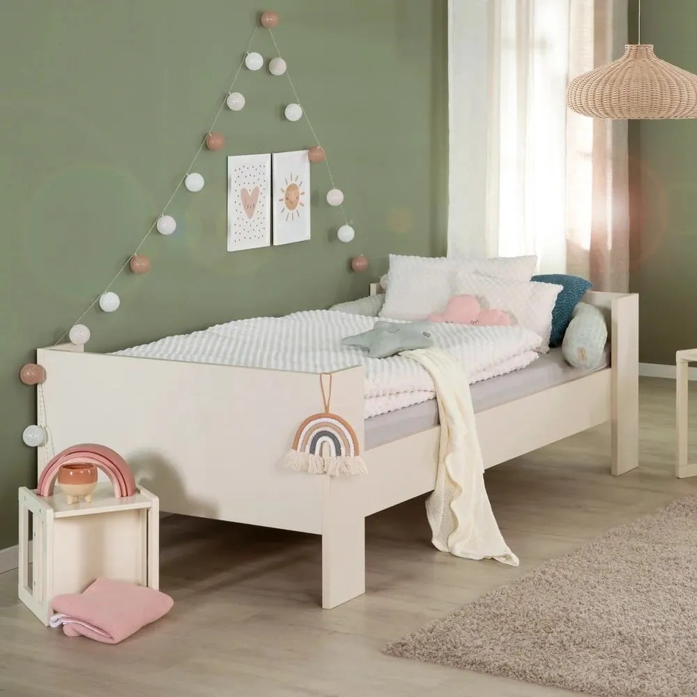 Letto da bambini beige con contenitore rete non inclusa 90x200 cm Kids – Roba