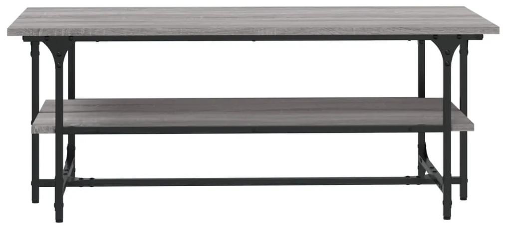 Tavolino da salotto grigio sonoma 100x50x40cm legno multistrato
