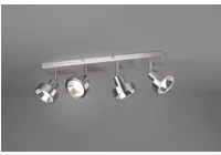 Plafoniera Soffitto 4 Spot Orientabili Leon Nichel Trio Lighting