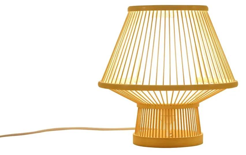 Lampada da tavolo DKD Home Decor Poliestere Bambù (30 x 30 x 30 cm)