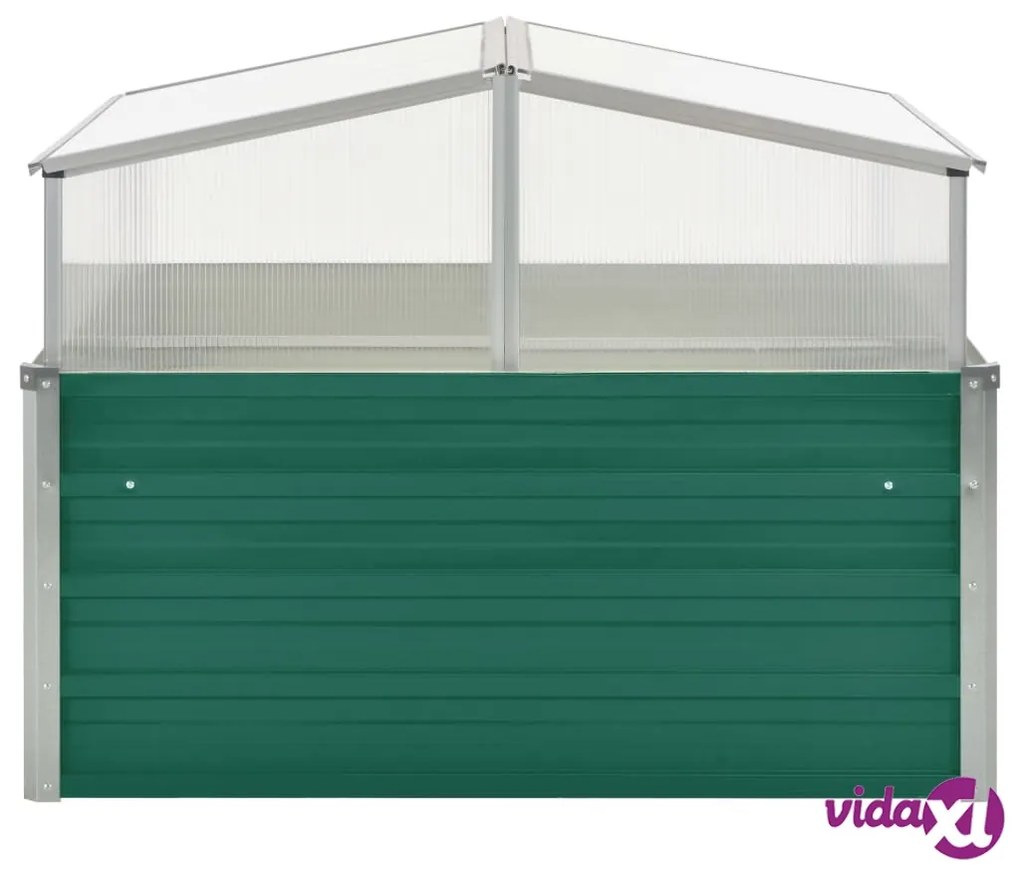 vidaXL Serra Verde 100x100x77 cm in Acciaio Zincato