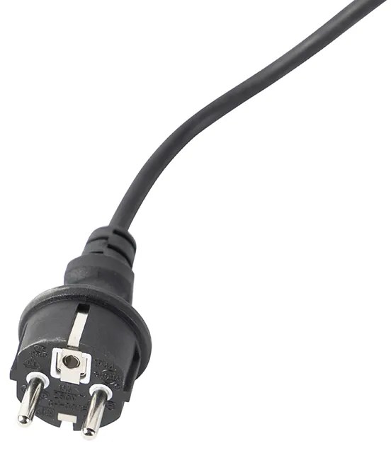 Faretto a picchetto nero orientabile IP44 - Solo