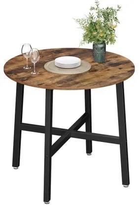 Tavolo da pranzo ELDUR marrone/nero