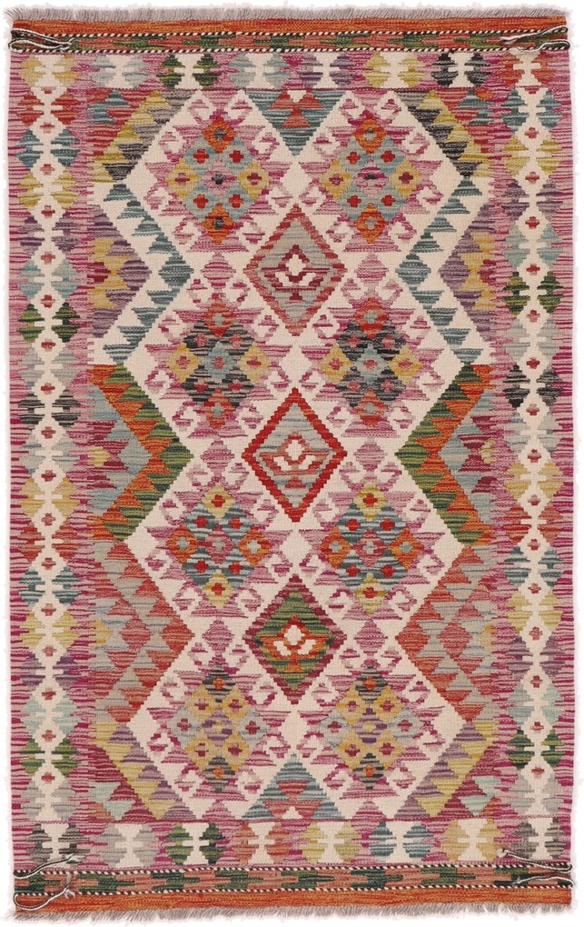 Kilim Tappeto 160x100 (Afghanistan) Tessuto A Mano