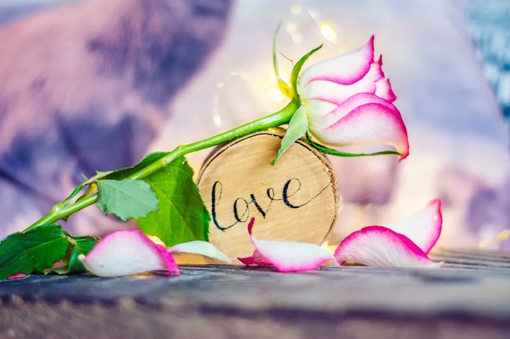 Carta da parati autoadesiva – Dichiarazione romantica