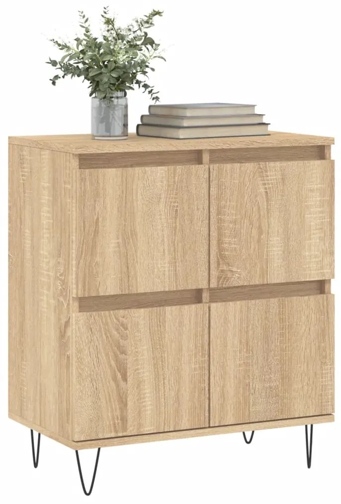 Credenza rovere sonoma 60x35x70 cm in legno multistrato