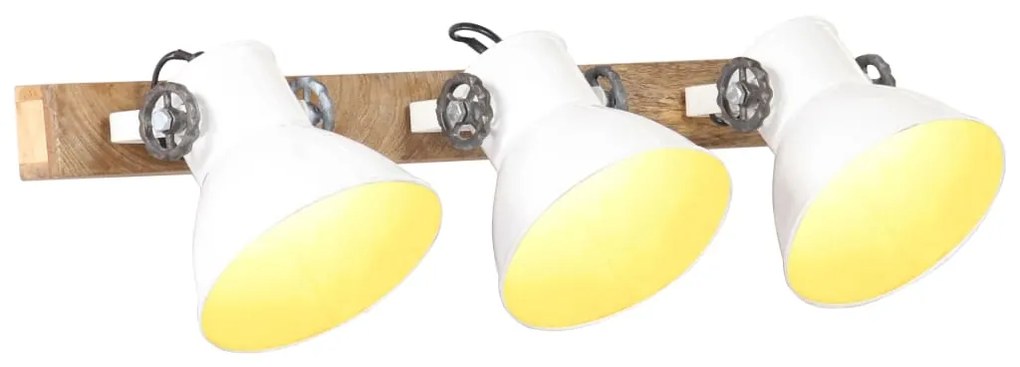 Lampada Da Parete İn Stile Industriale Bianca 65x25 Cm E27 /