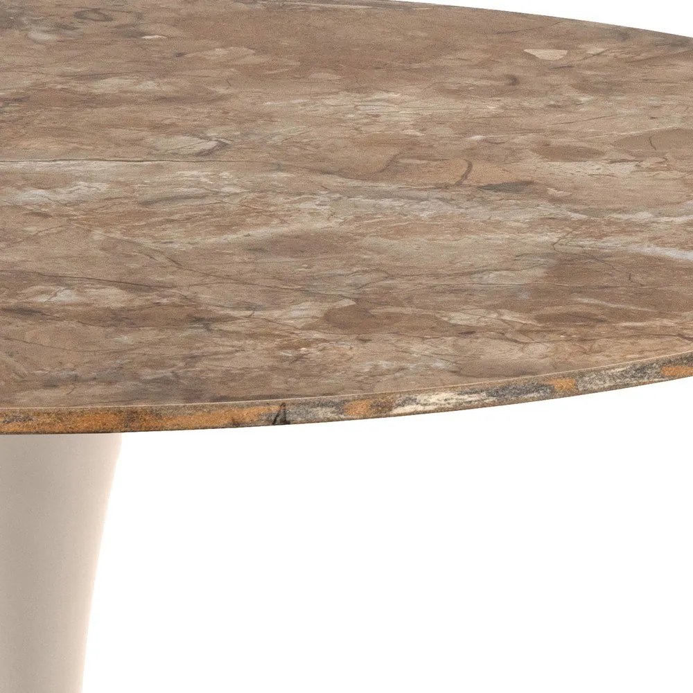 Tavolo da pranzo rotondo con piano in ceramica ø 90 cm Malta – Actona