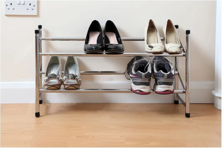 Scarpiera argentata in metallo allungabile – Premier Housewares