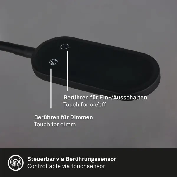 Briloner 2177015 - LED Dimmerabile flexible wall lampada LED/6W/230V nero