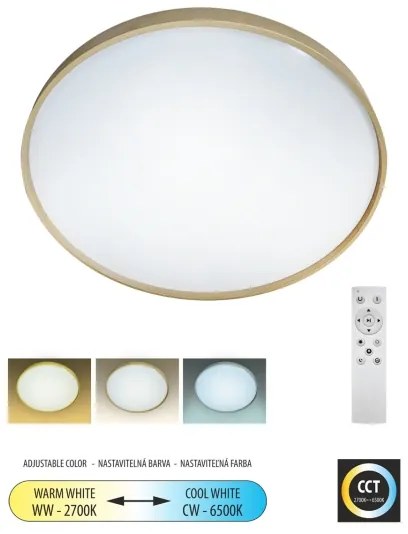 Plafoniera LED dimmerabile DRINA LED/36W/230V 2700-6500K + telecomando