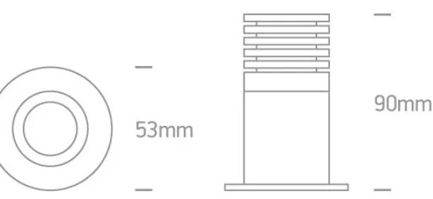 WHITE COB LED 7W WW DARK LIGHT IP65 38deg 700mA