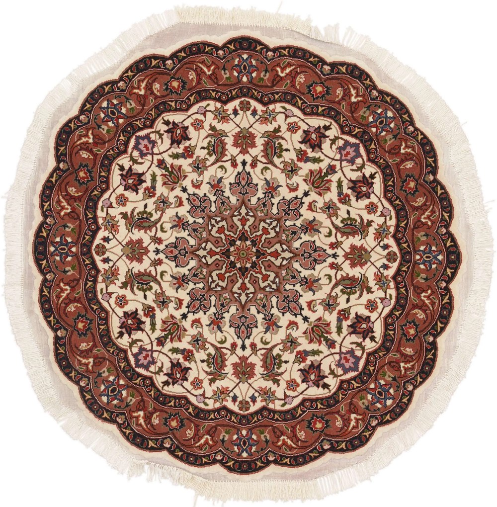 Tabriz Tappeto persiano 110x110 (Iran) Annodato A Mano