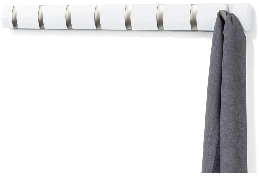 Appendiabiti da parete bianco in legno di pioppo Flip - Umbra