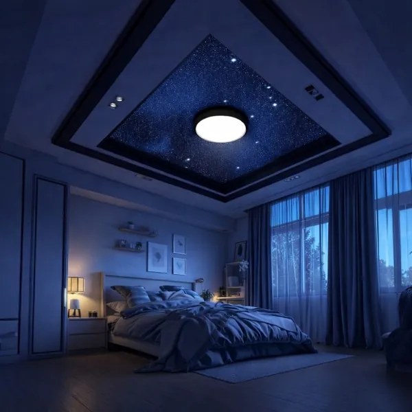 Brilagi - Lampada da soffitto dimmerabile LED RGBW VIBE LED/24W/230V 3000-6500K nero +telecomando