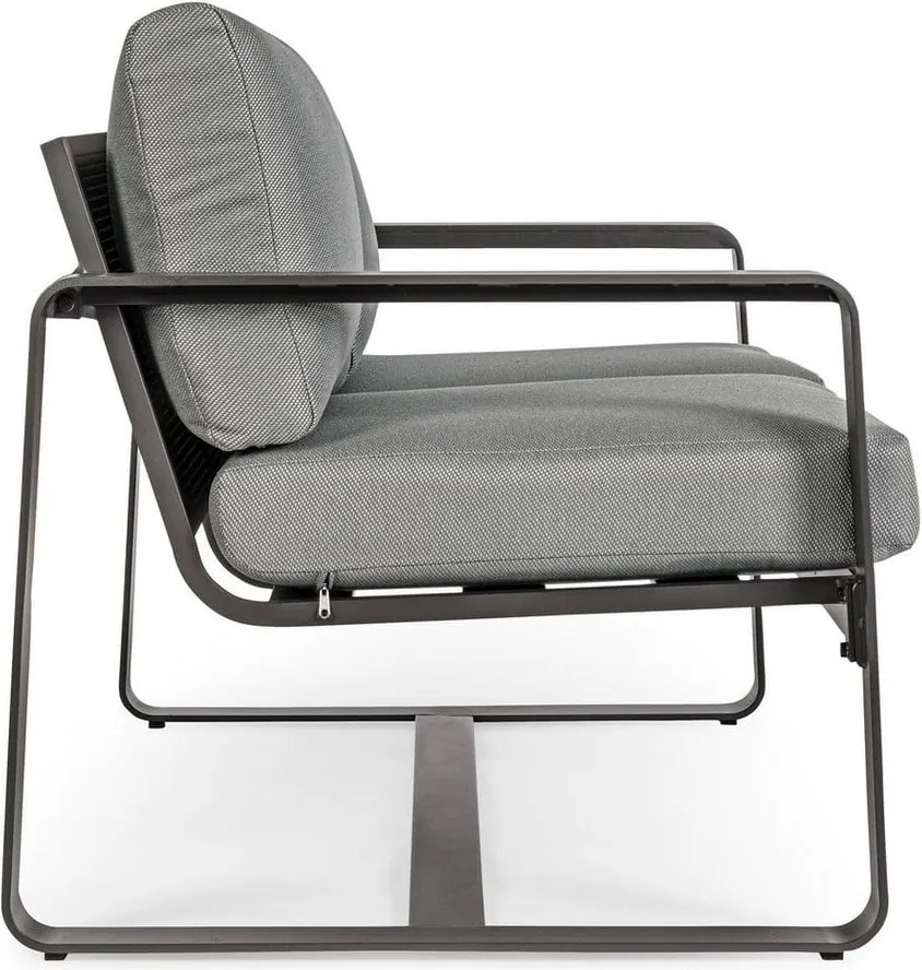 Divano da giardino in alluminio grigio Merrigan - Bizzotto